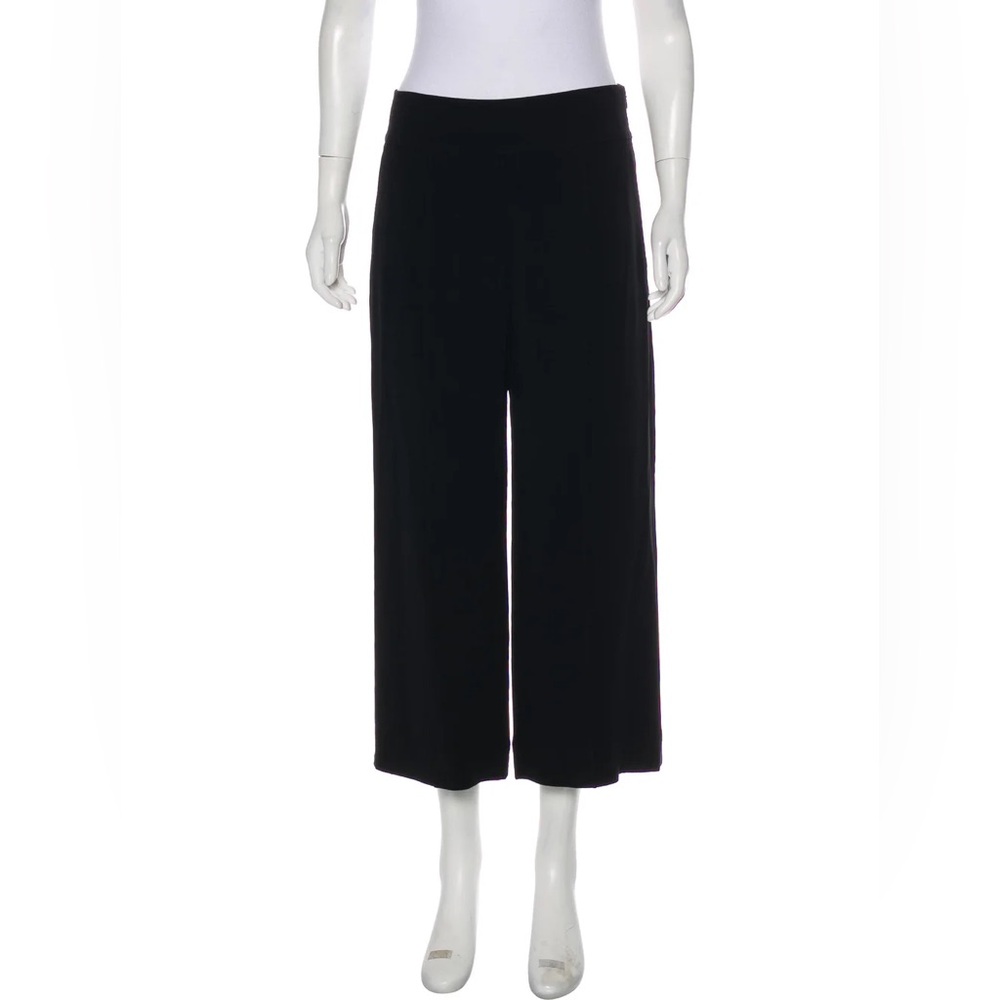 Thakoon Wide Leg Black Trouser Pants Size 6 Pockets Pleated Professional Office